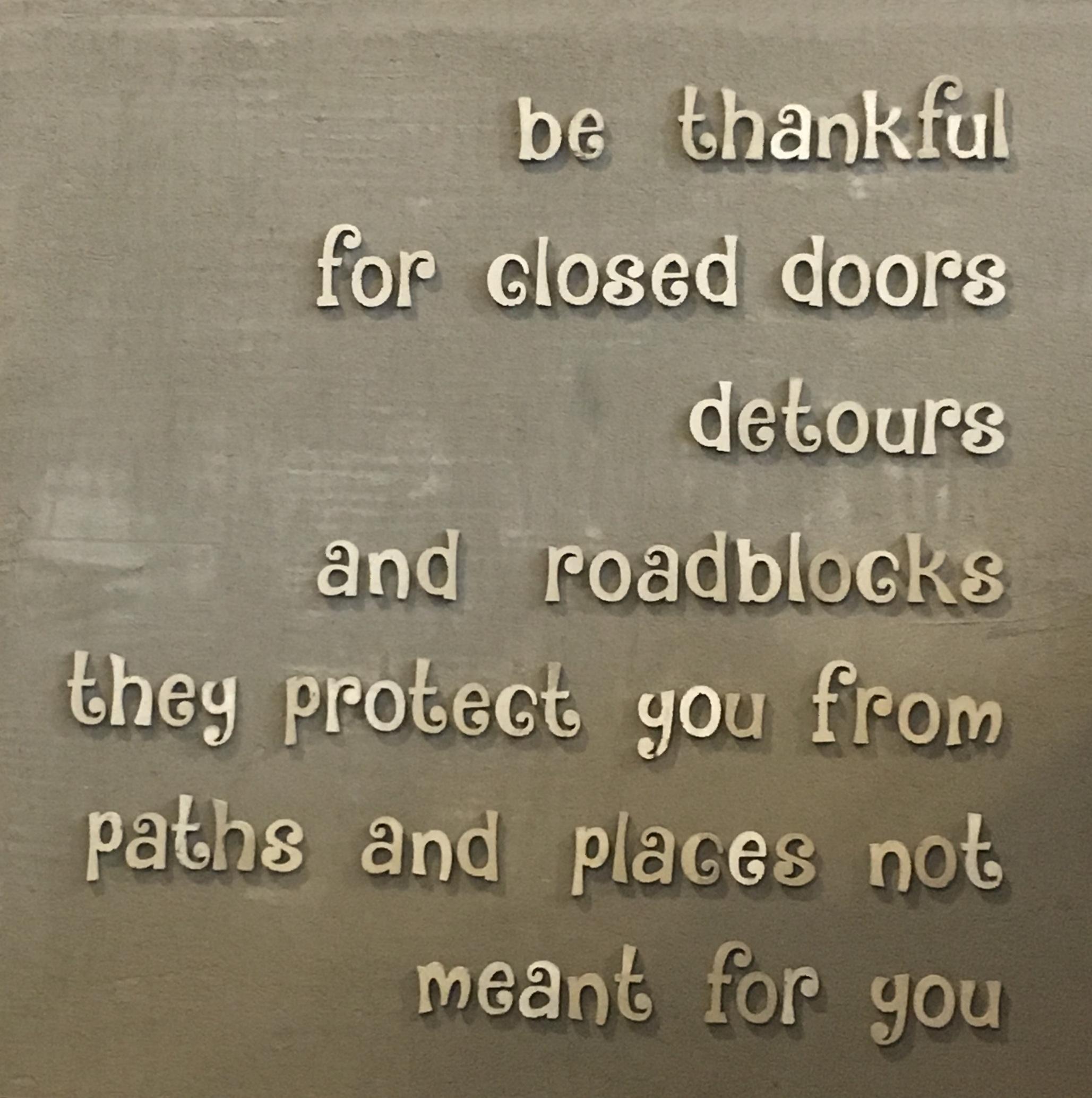 Be Thankful
