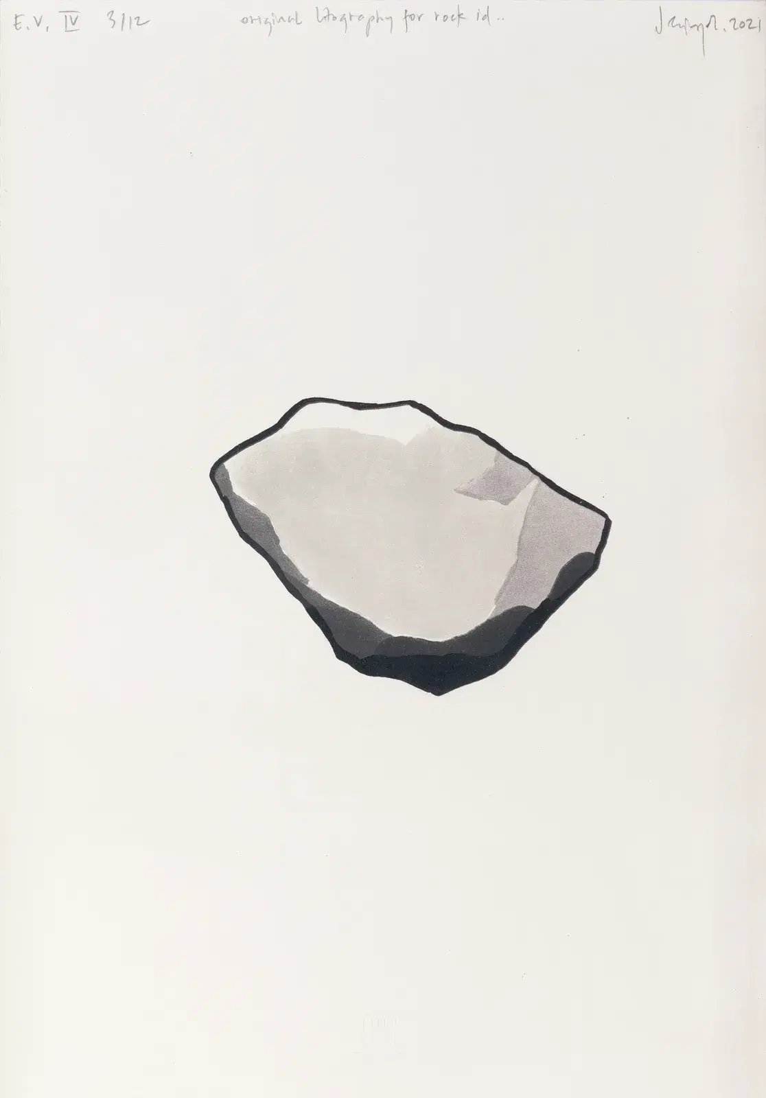 Original lithography for rock id..