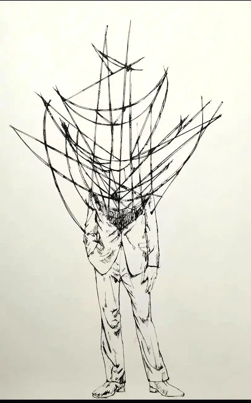 A sketch for a sculpture