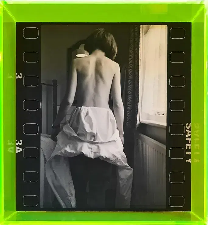 Self-portrait, bareback