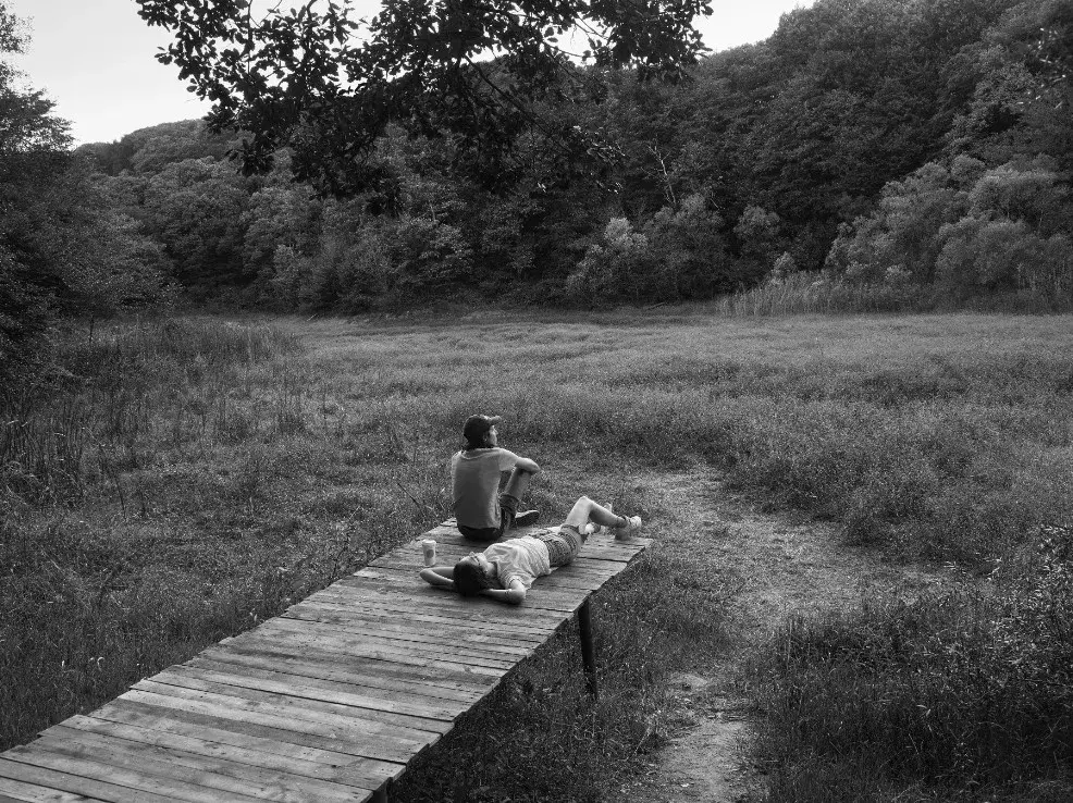 Two Figures Near by Lake