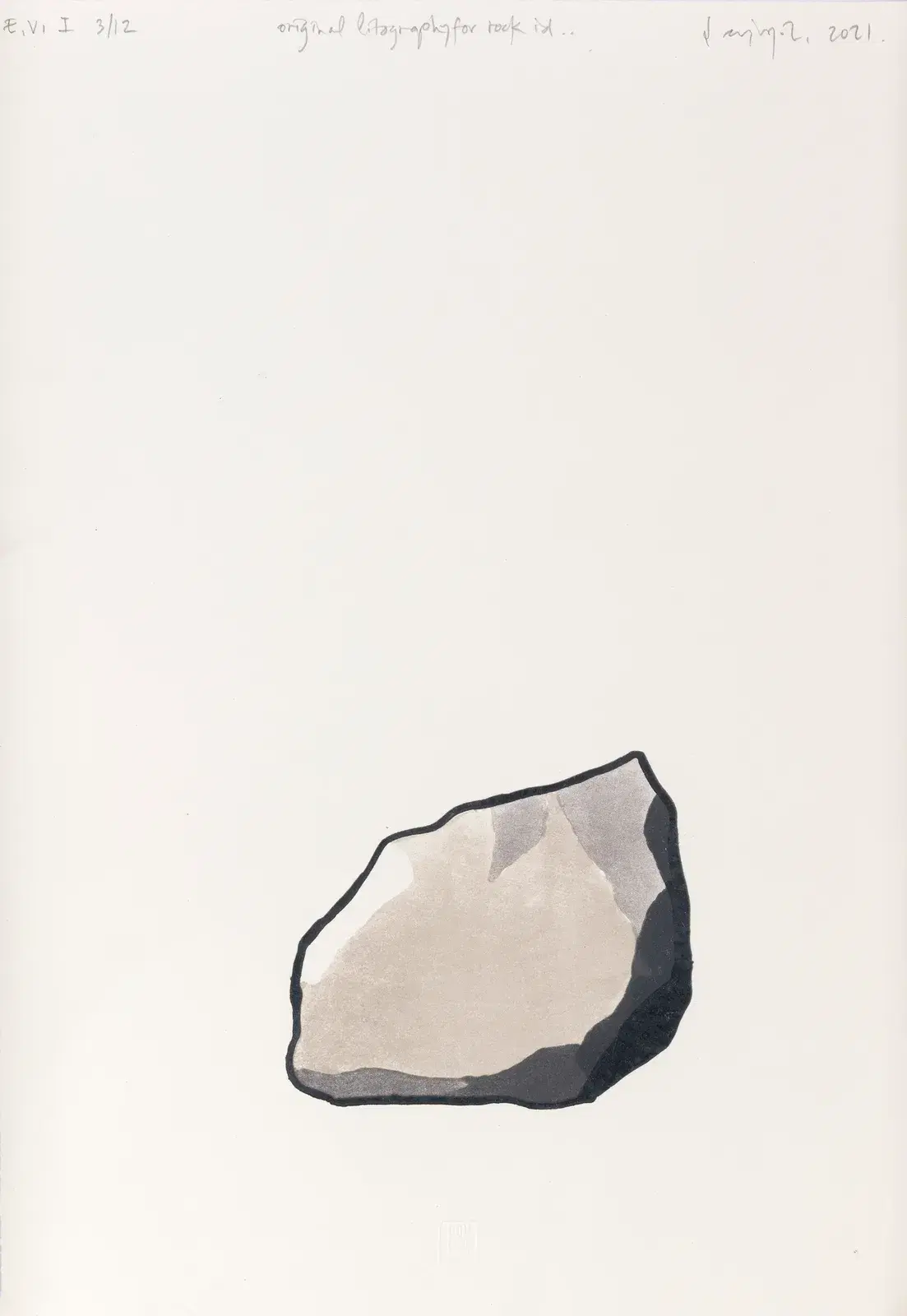 Original lithography for rock id.. 3