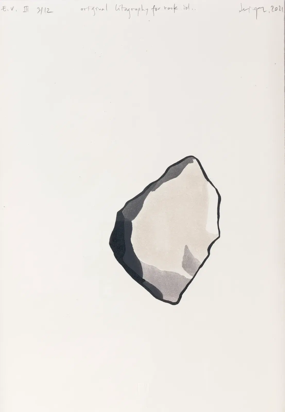 Original lithography for rock id.. 2